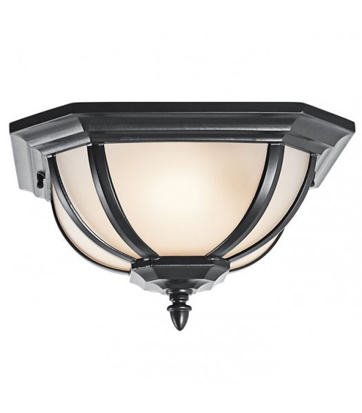 Kichler  9848BK  Salisbury Outdoor Ceiling Light 